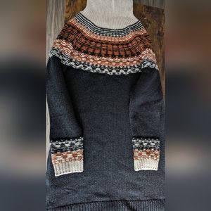 Madewell Fair Isle Turtleneck Sweater Dress size Large